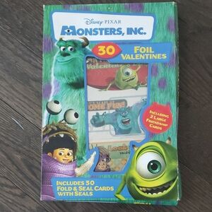 Vintage Rare Monsters Inc Foil Valentines